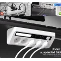 BUĞZ 5’li Akım Korumalı Priz 2500w | 2 Usb + 2 Type-c Hızlı Şarj | Led Gece Lambalı | Dokunmatik Siyah