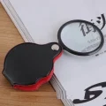 BUĞZ 5x50mmmini Büyüteç,cepte Taşınan,optik Lens Katlanabilir Deri Kaplamaxx1051