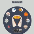  6 Başlıklı Isıtmalı Masaj Cihazı – Tüm Vücut İçin Derin Kas Masajı