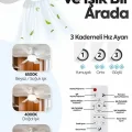 BUĞZ 6 Kanatlı 3 Kademeli Led Aydınlatmalı Uzaktan Kumandalı Tavan Vantilatörü