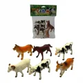 BUĞZ 6 Parça 5 inch Hayvan Seti (Çiftlik,Dinozor,Vahşi,Deniz Hayvanları)