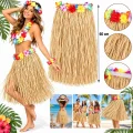 BUĞZ 60 Cm Naturel Saman Görünümlü Hawaii Etek Hula