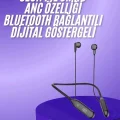  60 Saat Kablolu Boyun Askılı Dijital Göstergeli Bluetooth Kulaklığı