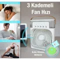 BUĞZ 600 Ml Kapasiteli Ultrasonik Hava Nemlendirici ve Aromaterapi Difüzörü, RGB Aydınlatmalı Beyaz Model