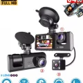  64GB Araç İçi Kamera 3 Kameralı (Yol + Araç İçi+ Arka) FHD Video Kayıt Mikrofonlu Türkçe CC-33