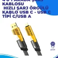  65W 4ü 1 Arada Çoklu Şarj Kablosu – USB-C, USB-A, Lightning, Veri ve Şarj Desteği