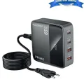 BUĞZ 65w Masaüstü 4 Portlu Hızlı Şarj Cihazı İstasyonu 2xusb-a, 2xtype-c Giriş,1,5 Mt. Kablo