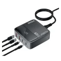 BUĞZ 65w Masaüstü 4 Portlu Hızlı Şarj Cihazı İstasyonu 2xusb-a, 2xtype-c Giriş,1,5 Mt. Kablo
