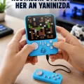 BUĞZ 666 Klasik Oyunlu Mini Retro Konsol – Büyük Ekran Desteği