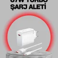 BUĞZ 67 Watt Turbo Destekli Şarj Cihazı Honor 50 70 90 Uyumlu