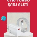 BUĞZ 67 Watt Turbo Şarj Cihazı Motorola G30 G50 G60 G82 Uyumlu