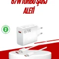 BUĞZ 67 Watt Type C Hızlı Şarj Cihazı Huawei P30 P40 Mate 20 Pro Uyumlu