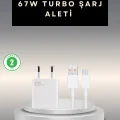 BUĞZ 67 Watt Type C Şarj Adaptörü Xiaomi Poco X3 X4 X5 Pro Uyumlu