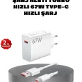 BUĞZ 67W Turbo Type-C Hızlı Şarj Adaptörü – Akıllı Koruma Çipli, Hızlı Şarj Destekli