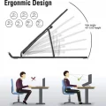  7 Kademeli Ayarlı Katlanabilir Laptop Tablet Standı Siyah