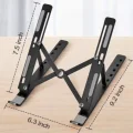  7 Kademeli Ayarlı Katlanabilir Laptop Tablet Standı Siyah