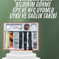 BUĞZ 7 Kordonlu Akıllı Saat Plastik Kordon Hasır Kordon Çelik Kordon - BUĞZ