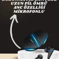 BUĞZ 7 Kordonlu Akıllı Saat Ve Oyuncu Kulaklığı ANC Özelliği Kulak İçi Mikrofonlu Sesli Görüşme - BUĞZ