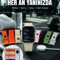 BUĞZ 7li Kordon Setli Akıllı Saat Bluetooth Görüşme Bildirim Destekli Çok Fonksiyonlu Smart Watch