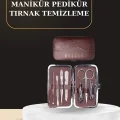 BUĞZ 7 Parça Manikür Pedikür Seti El Ayak Bakımı Çantalı Paslanmaz Çelik