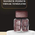 BUĞZ 7 Parça Manikür Pedikür Seti El Ayak Bakımı Çantalı Paslanmaz Çelik