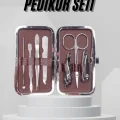 BUĞZ 7 Parça Paslanmaz Çelik Manikür ve Pedikür Seti Çantalı Profesyonel