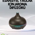  7 Renk Işıklı Ultrasonik Hava Difüzörü – Sessiz ve Güvenli Kullanım