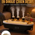BUĞZ 7 Renk Ortam Işıklı Dekoratif Gemi Tasarım Hava Nemlendirici Difüzör Yeni Nesil