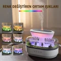 BUĞZ 7 Renk RGB Işıklı Yağmur Damlası Şeklinde Aromaterapi Hava Nemlendirici ve Difüzör