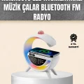 BUĞZ 7 Ses Efektli RGB Işıklı FM Destekli Kablosuz Şarjlı Bluetooth Hoparlör