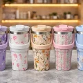 BUĞZ 700 Ml Taşıma Kulplu Paslanmaz Çelik Termos Mug - Vakumlu Isı Yalıtımlı Bardak Alk4629