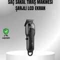 BUĞZ 7000 RPM Güçlü Motorlu LCD Göstergeli Şarjlı Tıraş Makinesi