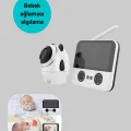 BUĞZ 720P Bebek Kamerası Uzaktan Kontrollü Gece Görüşlü Monitör - Lisinya