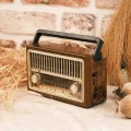 BUĞZ 8 Bantlı Nostaljik Radyo - Bluetooth, USB, SD Kart Desteği ve Hoparlör Özellikli