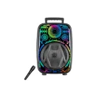 BUĞZ 8 İnç Karaoke Hoparlör USB AUX FM Destekli Işıklı Speaker