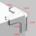 BUĞZ 8 Li Set Silikon Şeffaf Masa Kenarı Koruma Aparatı Bx40