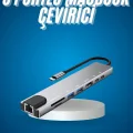 BUĞZ 8 Port Çoklayıcı Macbook Ile Uyumlu Çoğaltıcı Type-C dönüştürücü TF SD kart