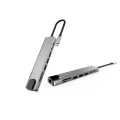 BUĞZ 8 Port Type C Hub USB HDMI RJ45 SD TF Kart Okuyucu Çoklayıcı