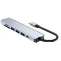 BUĞZ 8 Portlu Macbook Çevirici Type C Hub  SD TF USB Çoğaltıcı Ethernet