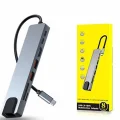 BUĞZ 8 Portlu Macbook Çevirici Type C Hub  SD TF USB Çoğaltıcı Ethernet