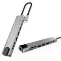 BUĞZ 8 Portlu Macbook Çevirici Type C Hub  SD TF USB Çoğaltıcı Ethernet