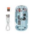 BUĞZ 800 1600 DPI Ayarlanabilir Mavi Kablosuz Mouse Pilli