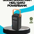 BUĞZ 80000 mAh Güneş Enerjili Powerbank 4 Kablolu Type C Lightning Micro USB
