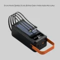 BUĞZ 80000 mAh Güneş Enerjili Powerbank 4 Kablolu Type C Lightning Micro USB