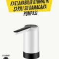  8000mAh Şarjlı Damacana Su Pompası | Tek Tuşla Otomatik Su Alımı | 40-80 Sn Dolum | Katlanabilir Tasarım