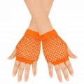 BUĞZ 80’ler 90’lar Retro Neon Turuncu File Parmaksız Kısa Eldiven 11 cm