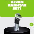 BUĞZ 9 Parça Alyan Anahtar Seti Bisiklet Mobilya ve Otomotiv Uyumlu