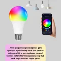 BUĞZ 9 Watt Beyaz Işık ve Renk Ayarlı Akıllı LED Ampul