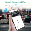  A-98 WiFi Full HD 3 Kameralı Araç İçi Güvenlik Kamerası + Park Modu Kablosu Ön-Arka-İç Kayıt,DashCam