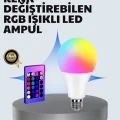  A Kalite 2025 RGB LED Ampul Uzaktan Kumandalı 16 Renkli Lamba